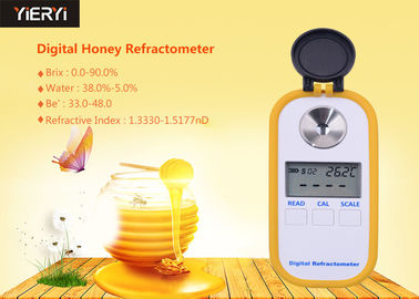 Refractómetro portátil del glicol de propileno, refractómetro 0-90% Brix de la miel de Digitaces