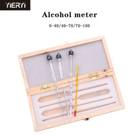 Metro de medición del vino de la concentración del alcohol, herramienta determinada de la barra de la vodka del whisky del alcohólmetro