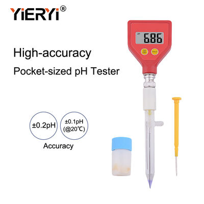 Medidor de pH de la resolución 0.01PH Digitaces del suelo de Pen Type 221m m