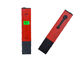 Tipo rojo peso ligero de la pluma del medidor de pH de Digitaces con la remuneración de temperatura del contraluz