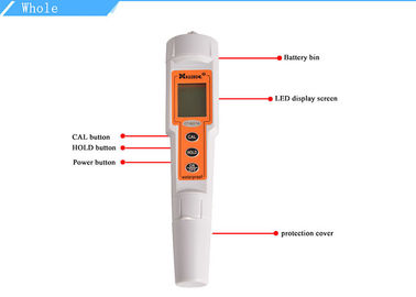 Tipo medidor de pH de la pluma de la alta exactitud de Ortable Digital para el agua, tamaño de 20*27m m