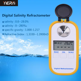 Herramienta de la medida del refractómetro/del salinómetro de la escala de Brix del indicador digital para el agua de mar del acuario