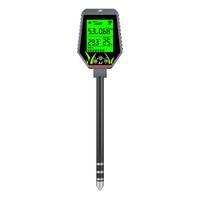 YIERYI 6 en 1 PH / EC / Humedad / Luz solar / Humedad del aire Analisador digital de suelo