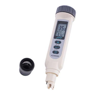 Medidor de pH digital portátil ¢ AZ8686 Probador de laboratorio con pantalla LCD y calibración con un solo toque