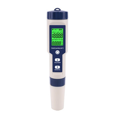 5 - en - 1 Tester de calidad del agua - pH/TDS/EC/salinidad/medidor de temperatura para el hogar, acuario y laboratorio