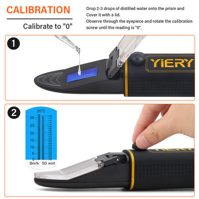Refractómetro de sacarosa de varios rangos Herramienta versátil para medir diferentes niveles de azúcar en diversas aplicaciones industriales