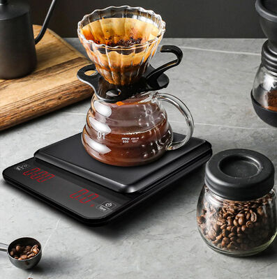 Escala de café de alta precisión de 0.1g con pantalla LED con capacidad de 3 kg para uso en cocina electrónica
