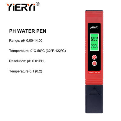 ATC impermeable Pen Type Ph Meter del ABS del análisis de la acidez