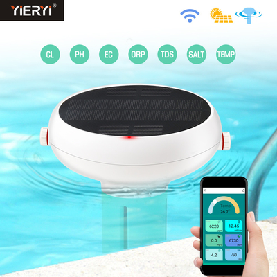 Tuya Zigbee Carga solar Piscina Monitor de calidad del agua Clorómetro PH/ORP/EC/TDS/Salinidad