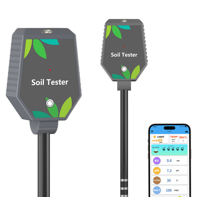Alta precisión 8 en 1 medidor de humedad digital suelo Bluetooth inteligente