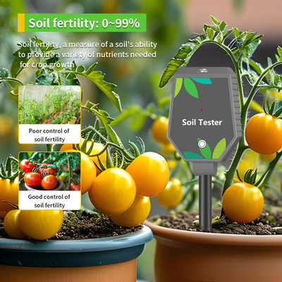 6 en 1 YIERYI Plantas medidor digital del suelo con pantalla LCD