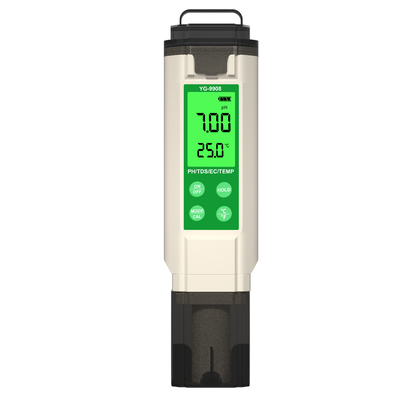YiERYi YG-9908 4 en 1 Tester de calidad del agua PH / TDS / EC / Temperatura Pluma de prueba multifuncional con diseño portátil de alta precisión