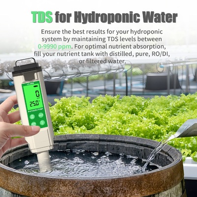 YiERYi YG-9908 4 en 1 Tester de calidad del agua PH / TDS / EC / Temperatura Pluma de prueba multifuncional con diseño portátil de alta precisión