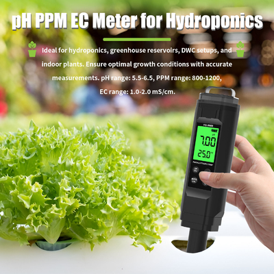 YIERYI YG-9909 Teste digital de calidad del agua 5 en 1 Teste de pH de alta precisión para jardín de granja
