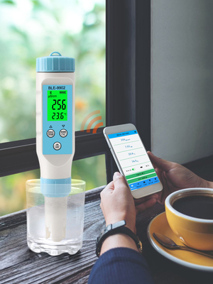 Yieryi BLE-9902 3 en 1 Bluetooth PH EC Meter Prueba integral del agua para piscinas Acuarios de hidroponía