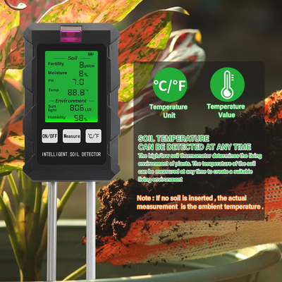 Dispositivo de prueba de suelo todo en uno: Métro 6 en 1 preciso para plantas sanas y crecimiento óptimo
