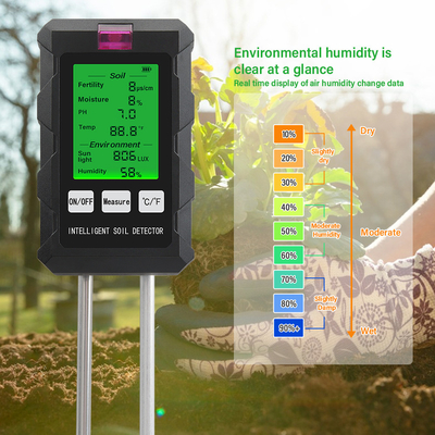 Dispositivo de prueba de suelo todo en uno: Métro 6 en 1 preciso para plantas sanas y crecimiento óptimo