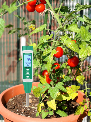 Yieryi YY-1066A Probador de suelos 3 en 1 EC de suelo, medidor de humedad y temperatura ideal para agricultura, jardinería y invernaderos