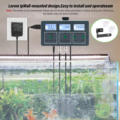 Analisador de agua multifunción de pH, EC, ORP, TDS de alta precisión perfecto para uso doméstico e industrial