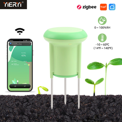 Sensor de suelo de jardín inteligente ️ Dispositivo ZigBee 3.0 con batería para riego y cuidado de plantas precisos