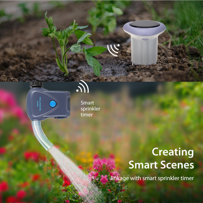 Sensor de suelo inalámbrico ZigBee 3.0    Monitor de agricultura inteligente con energía solar para riego de precisión