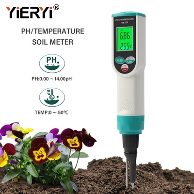 PH-2023 Probador de pH y temperatura del suelo. Medidor de pH digital de alta precisión para agricultura y jardinería