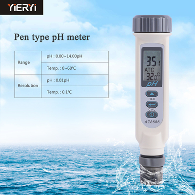 AZ8686 Medidor de pH de alta precisión ¢ Tester portátil de calidad del agua para uso doméstico e industrial
