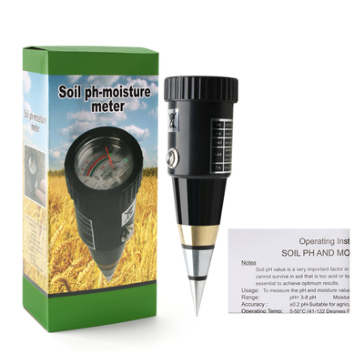Teste de pH y humedad del suelo 2 en 1 ¢ Análisis profesional del suelo para agricultura e hidroponía