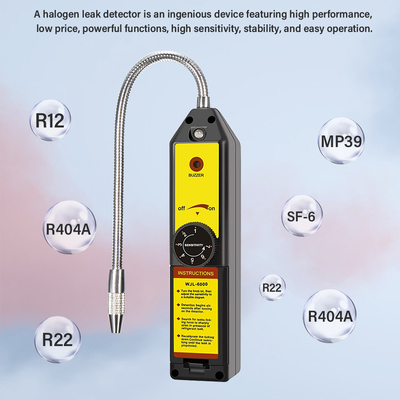 Detector portátil de fugas de halógenos para sistemas HVAC R134a R404A
