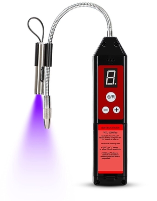 Detector de fugas de freón con sonda flexible y alarma visual audible