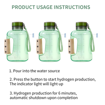 Botella de generador de hidrógeno recargable de tipo C