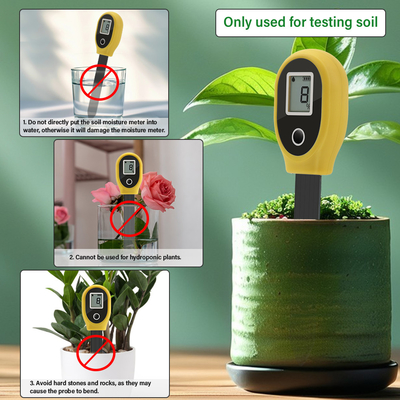 Sensor portátil de humedad del suelo para plantas de interior y césped