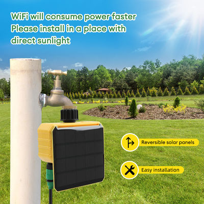 Controlador de riego wifi solar inteligente con sensor de lluvia de aplicación