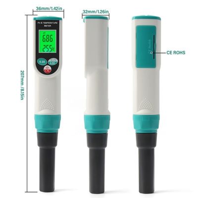 Teste de pH y temperatura del suelo 2 en 1 - Medidor de alta precisión para jardinería