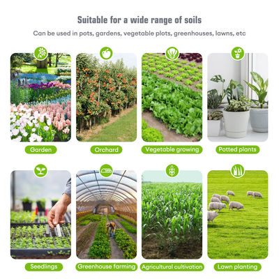 Kit de prueba de suelo de 6 en 1 Humedad/pH/Fertilidad/Luz solar/EC/Temp Meter para jardines, granjas y plantas de interior