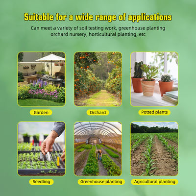 Kit de prueba de suelo de 6 en 1 Humedad/pH/Fertilidad/Luz solar/EC/Temp Meter para jardines, granjas y plantas de interior