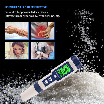 5 - en - 1 Tester de calidad del agua - pH/TDS/EC/salinidad/medidor de temperatura para el hogar, acuario y laboratorio