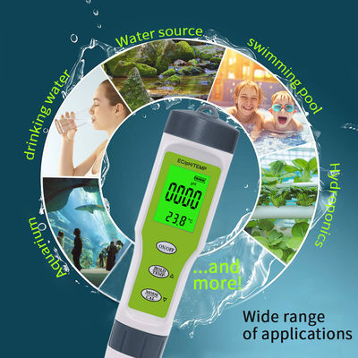 Medidor de calidad del agua 3 en 1 - Medidor de pH/CE/Temperatura con ATC para el hogar, acuario y laboratorio