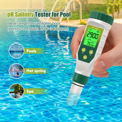 Medidor de calidad del agua 5 en 1: PH/TDS/CE/Salinidad/Temperatura para acuicultura, agua potable y laboratorio