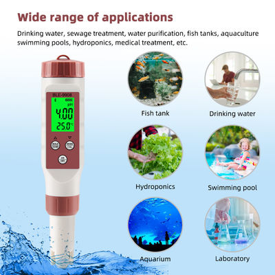 Medidor de calidad del agua inteligente 4 en 1 con Bluetooth - Medidor de pH/TDS/CE/Temperatura para el hogar, hidroponía y laboratorio