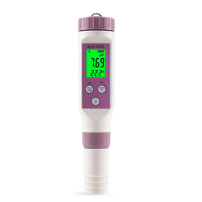 Smart 7 en 1 Bluetooth Tester de calidad del agua - pH/EC/TDS/ORP/Sal/S.G/Temp Meter para el hogar, laboratorio y acuicultura