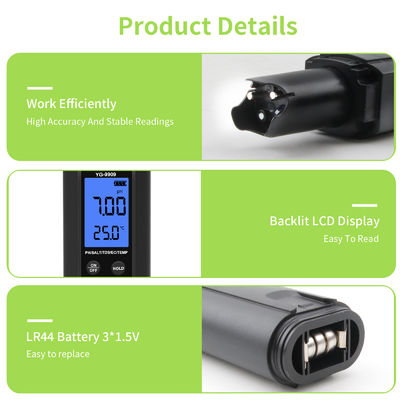 Medidor de calidad del agua 5 en 1 - pH/Sal/TDS/CE/Temperatura para acuario, piscina y hogar