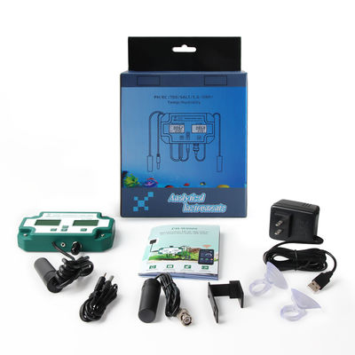 Probador de calidad del agua 6 en 1 con WiFi, monitor remoto de PH / TDS / CE / Sal / S.G / Temperatura para acuario, piscina y laboratorio