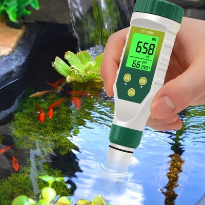 Medidor de pH multiparámetro de 5 en 1 con luz de fondo para laboratorio y acuario PH, TDS, salinidad, EC, probador de temperatura