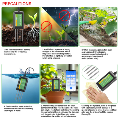 El sistema de análisis de parámetros multi-USB para la agricultura de precisión