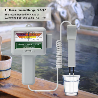 Probador CL2 2 en 1 de calidad del agua PH y Cloro PC-102 - Probador de alta precisión para piscinas y acuarios