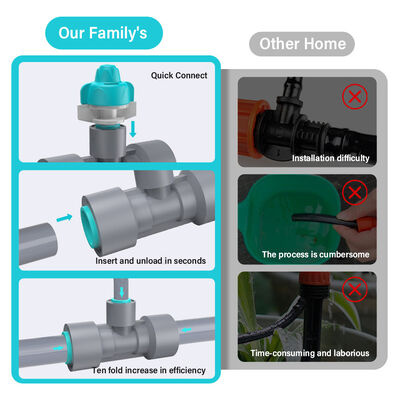Sistema inteligente de riego por micro rocío - Kit de riego por goteo automático eficiente y ahorro de agua con fácil instalación DIY para aplicaciones versátiles