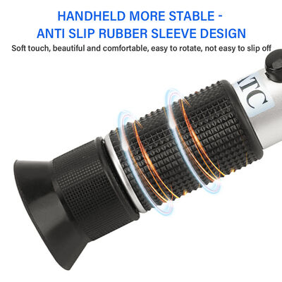 Réfractomètre Brix portable avec plage de 0 à 40 % Brix et compensation automatique de la température pour le test du moût de vin et du sucre