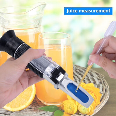 Portable Hand Held Brix Refractometer with 0-50% Brix Range and Automatic Temperature Compensation
