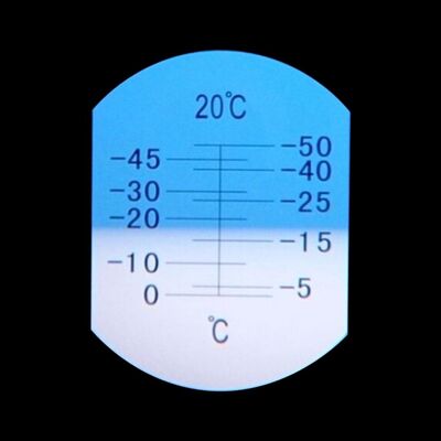Refractómetro Portátil de Alta Precisión - Instrumento de Punto de Congelación de Metanol de Vidrio de -50 a 0 Grados